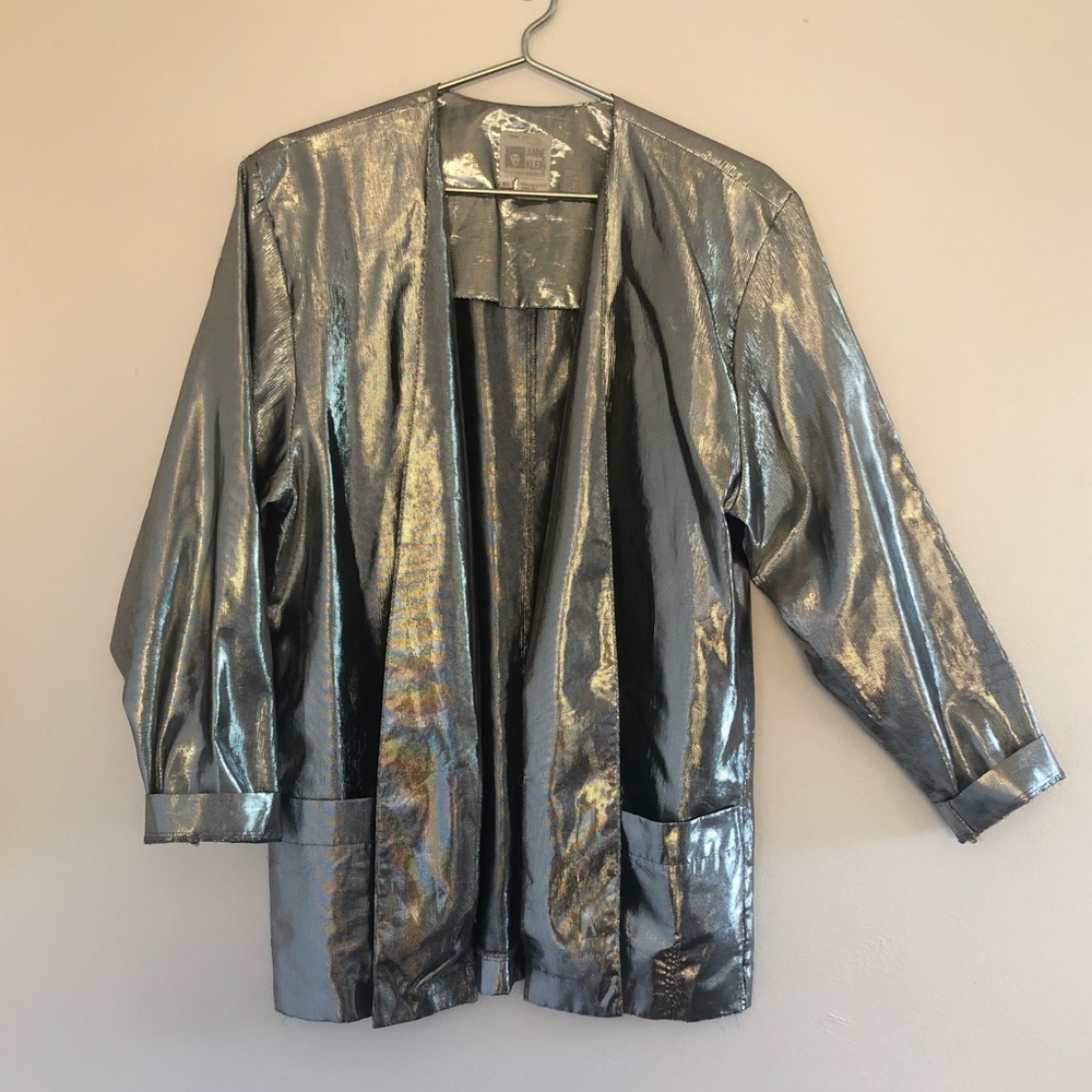 GORGEOUS VINTAGE METALLIC ANNE KLEIN BLAZER